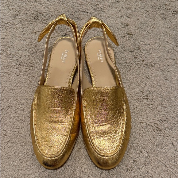 Botkier Shoes - Botkier Metallic Gold Loafers